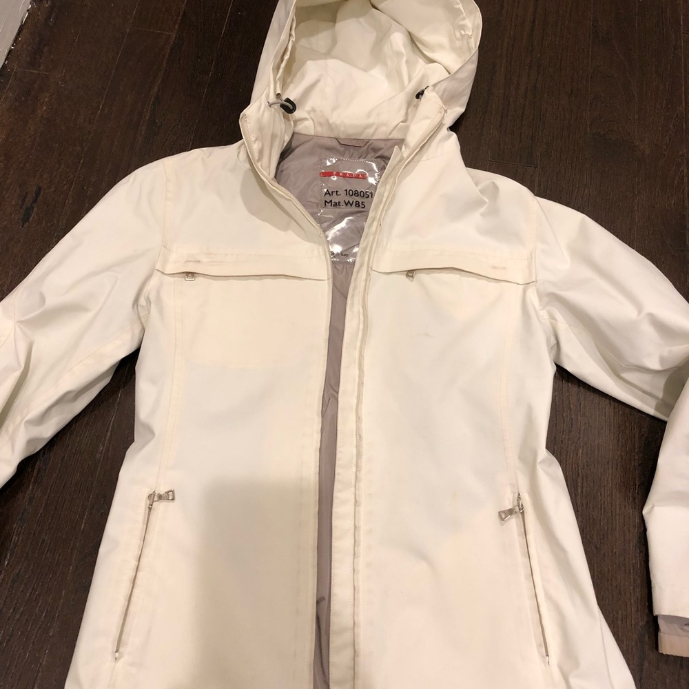 Prada Sport Ladies White Windbreaker jacket
